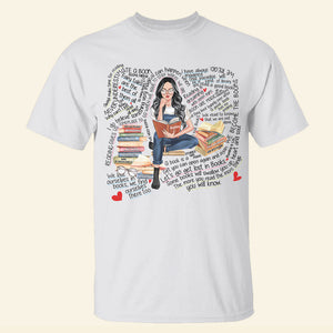 Reading Girl, Book Girl T-shirt Hoodie Sweatshirt - Shirts - GoDuckee