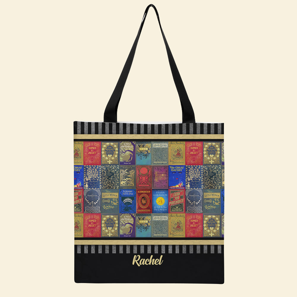 Book Lover - Personalized Tote Bag - Tote Bag - GoDuckee