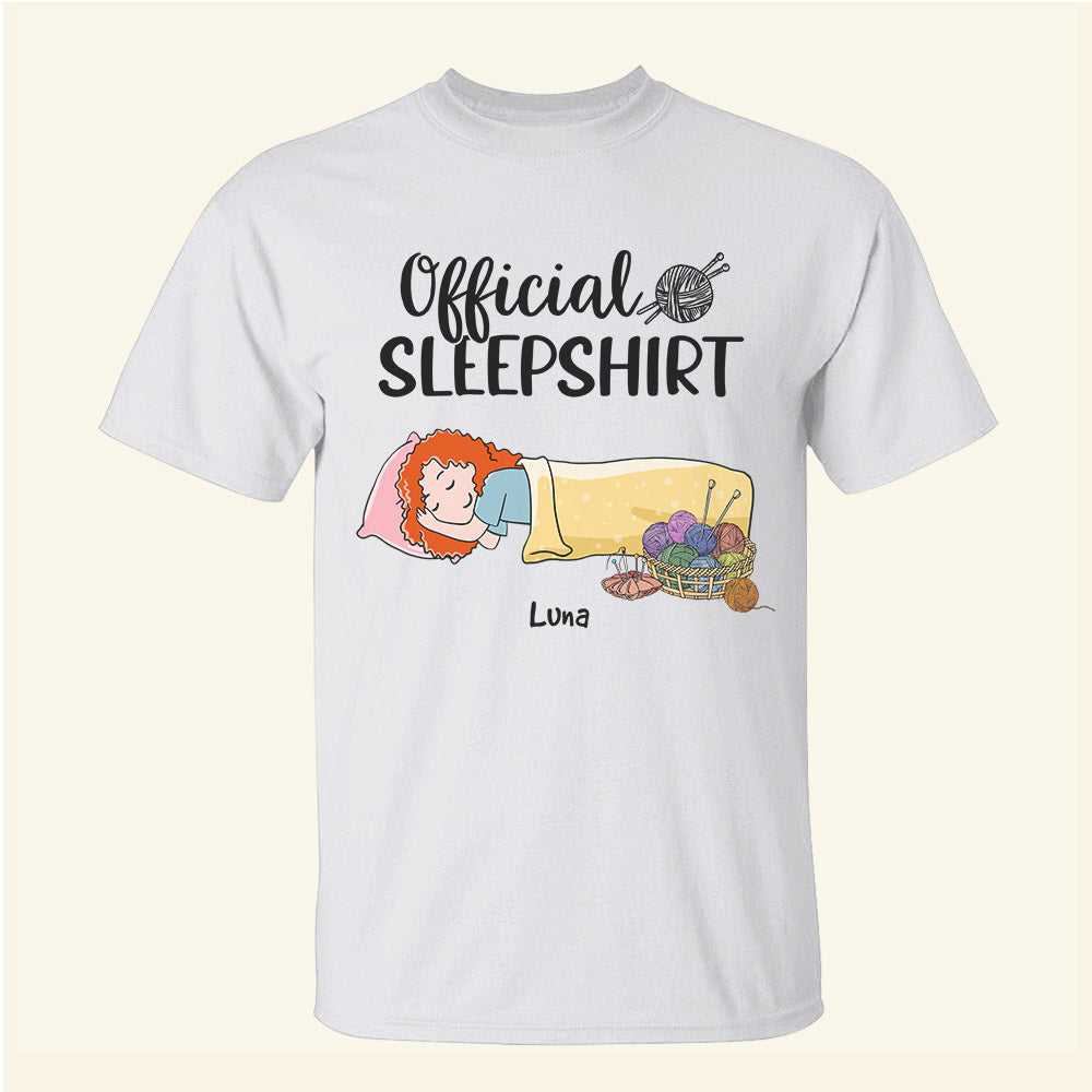 Knitting Girl Official Sleepshirt - Personalized Shirts - Shirts - GoDuckee