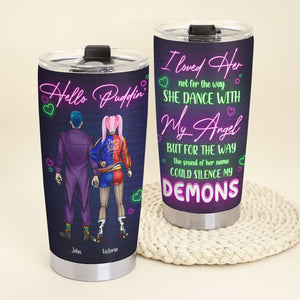 I Love Her Personalized Tumbler Cup, Gift For Couple - Tumbler Cup - GoDuckee