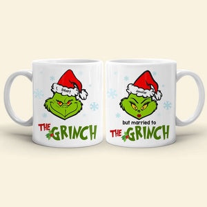 Personalized Green Character Couple Mug, Christmas Gift For Couples - Coffee Mug - GoDuckee