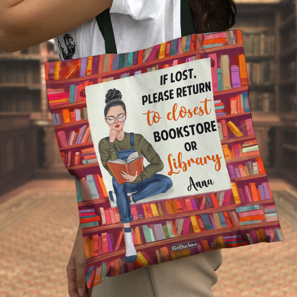 Personalized Library Book Tote Bag | Bliss EDU