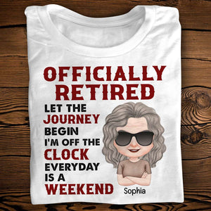 Officially Retired, Personalized Shirt, Gift For Retired - Shirts - GoDuckee