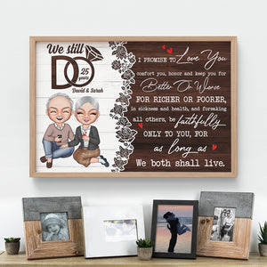 I Promise To Love You Personalized Canvas Print, Couple Gift - Poster & Canvas - GoDuckee