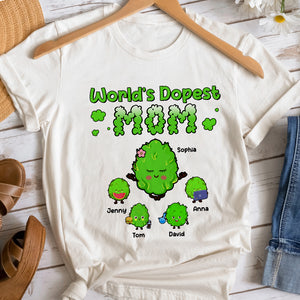 World's Dopest Mom, Personalized Shirt, Gift For Mom, Mother's Day Gift, Mom's Little Buds - Shirts - GoDuckee