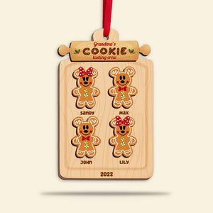 Personalized Gingerbread Grandma's Cookies Ornament, Christmas Tree Decor - Ornament - GoDuckee