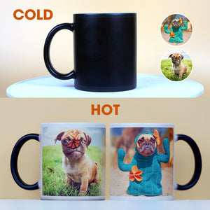 Custom Photo Magic Mug, Gift For Dog Lovers - Magic Mug - GoDuckee