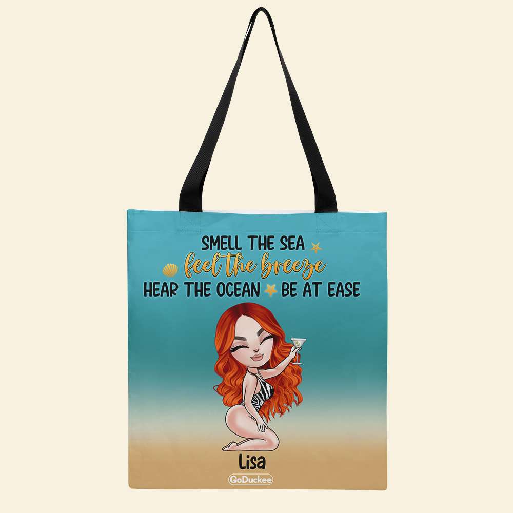 Smell The Sea - Personalized Tote Bag - Gift For Friends/Besties - Cool Summer Girls - Tote Bag - GoDuckee