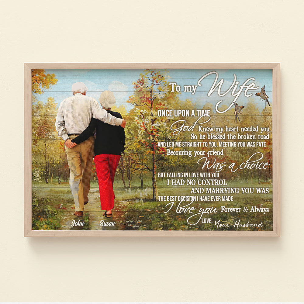 Marrying You Was The Best Decision I Have Ever Made, Personalized Poster & Canvas, Gift For Old Couples - Poster & Canvas - GoDuckee