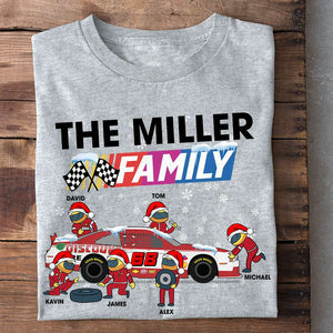Personalized Team Shirts, Christmas Gift for Racing Family - Shirts - GoDuckee