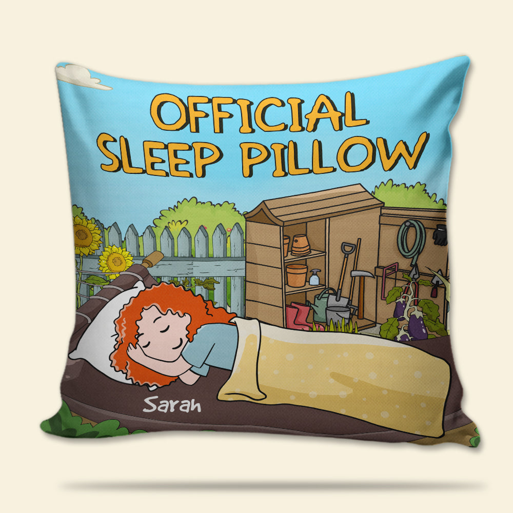 Gardening Official Sleep - Personalized Pillow - Pillow - GoDuckee