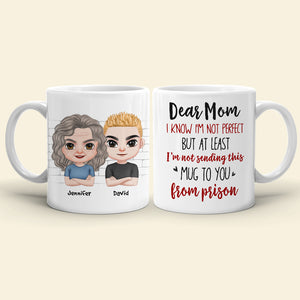 Dear Mom, Gift For Mom, Personalized Mug, Mom And Kid Mug, Mother's Day Gift - Coffee Mug - GoDuckee