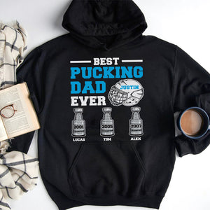 Best Pucking Dad Ever Personalized Hockey Dad - Shirts - GoDuckee