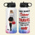 Personalized Girl Trip Water Bottle - Was Born With A Travel Destination List - Water Bottles - GoDuckee