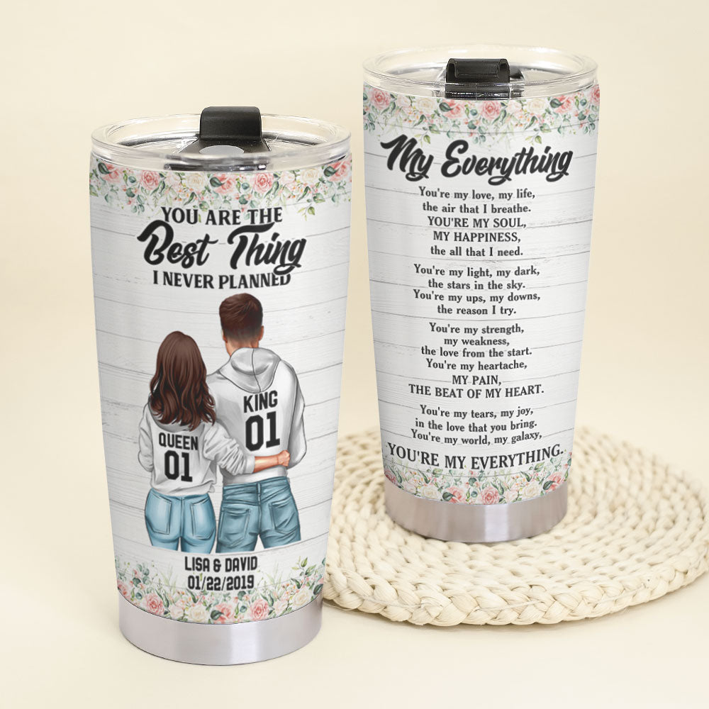 Personalized Couple Tumbler - You Are My Everything - Tumbler Cup - GoDuckee