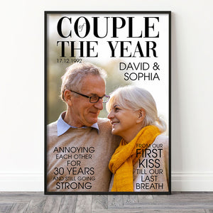 Couple Of The Year - Custom Old Couple Photo Poster - Poster & Canvas - GoDuckee