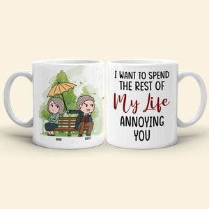 I Love You Even More Than You Annoy Me, Personalized Funny Couple White Mug - Coffee Mug - GoDuckee