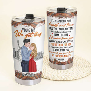 I Would Tell You How Much You Mean To Me, Personalized Couple Tumbler - Tumbler Cup - GoDuckee
