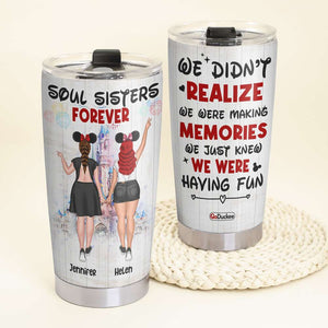Friends Soul Sisters Forever, Personalized Tumbler, Gifts for Friends, Besties, BFFs - Tumbler Cup - GoDuckee