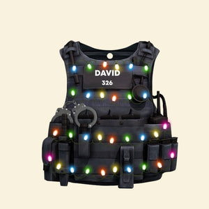 Police Bulletproof Vest - Personalized Christmas Ornament - Gift for Police - Ornament - GoDuckee