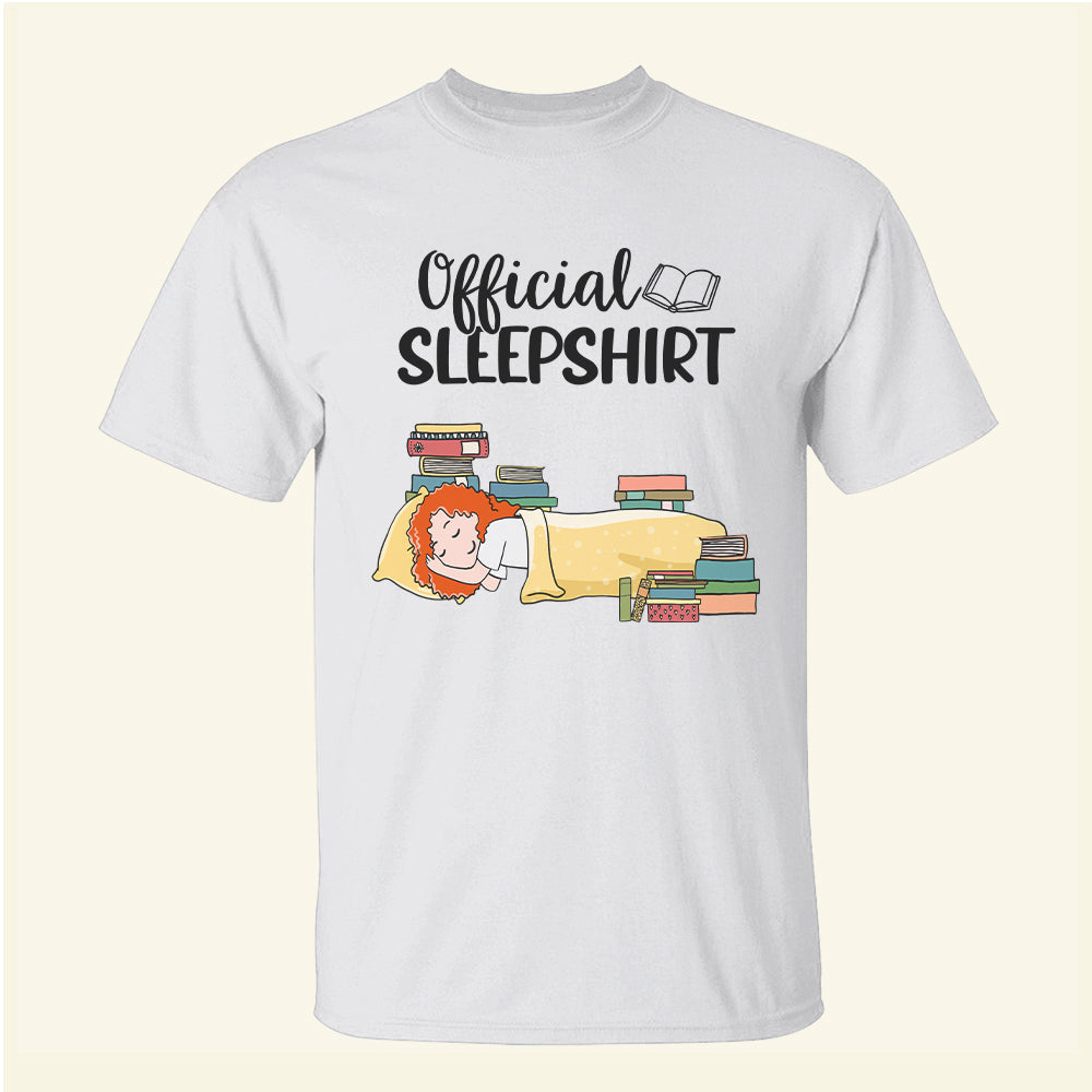 Book Girl Official Sleepshirt - Personalized Shirts - Shirts - GoDuckee