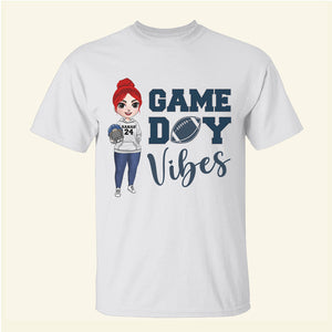 American Football Game Day Vibes - Personalized Shirts - Shirts - GoDuckee