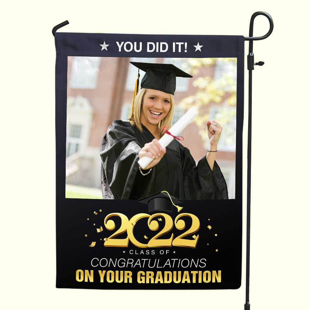 Personalized Graduate Flag - You Did It! - Flag - GoDuckee