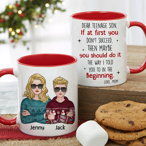 You Should Do It The Way I Told You To In The Beginning - Personalized Mom And Son Mug - Christmas Gift - Coffee Mug - GoDuckee