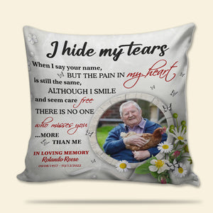 I Hide My Tears When I Say Your Name But The Pain In My Heart, Window Heaven Square Pillow - Pillow - GoDuckee