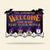Personalized Halloween Witch Dog Welcome Wood Sign, Come In And Rest Your Bones - Wood Sign - GoDuckee