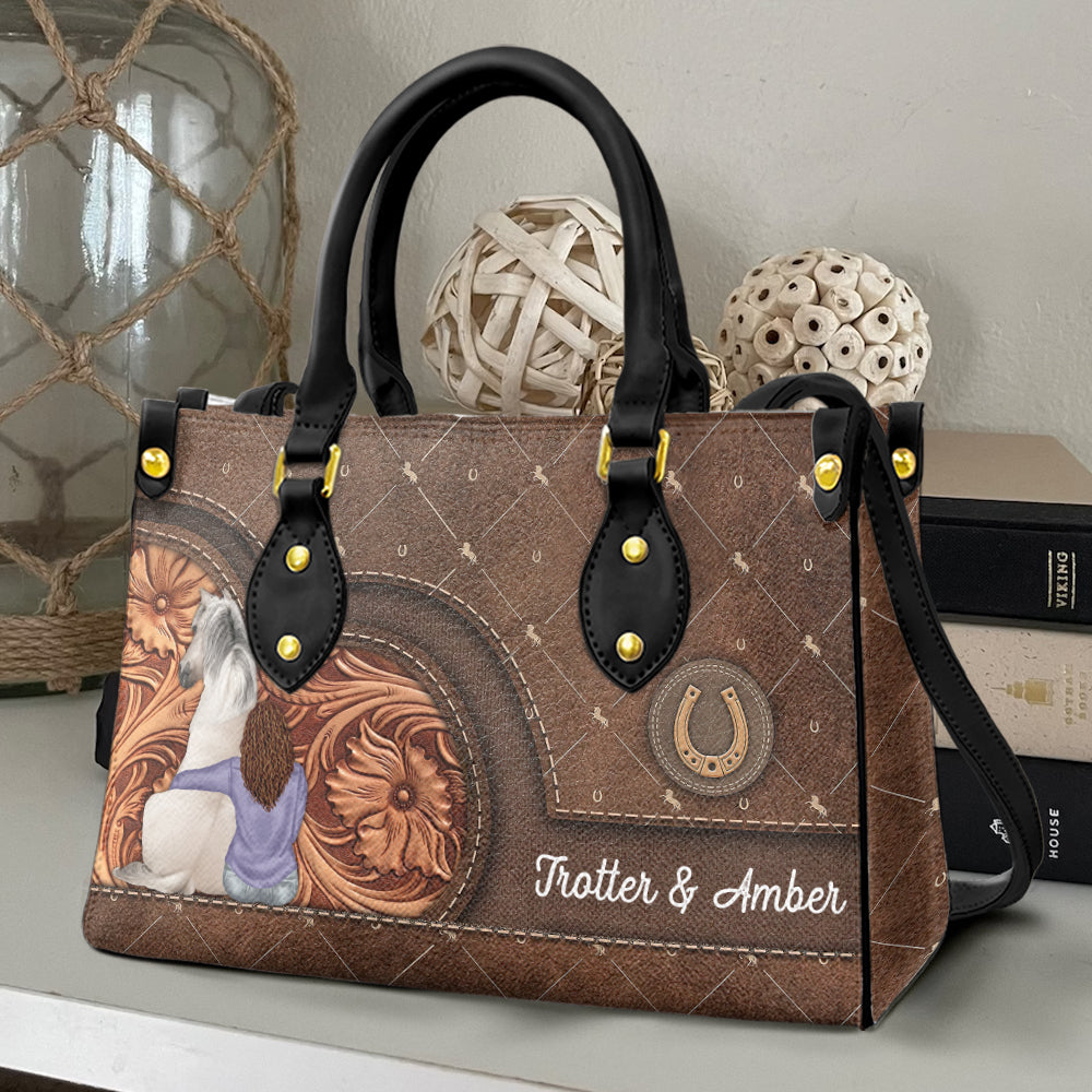 Personalized Horse Girl Leather Bag, Gift For Horse Lovers - Leather Bag - GoDuckee