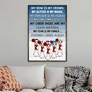 Personalized Cheerleading Girl Poster - My Bow Is My Crown - Poster & Canvas - GoDuckee