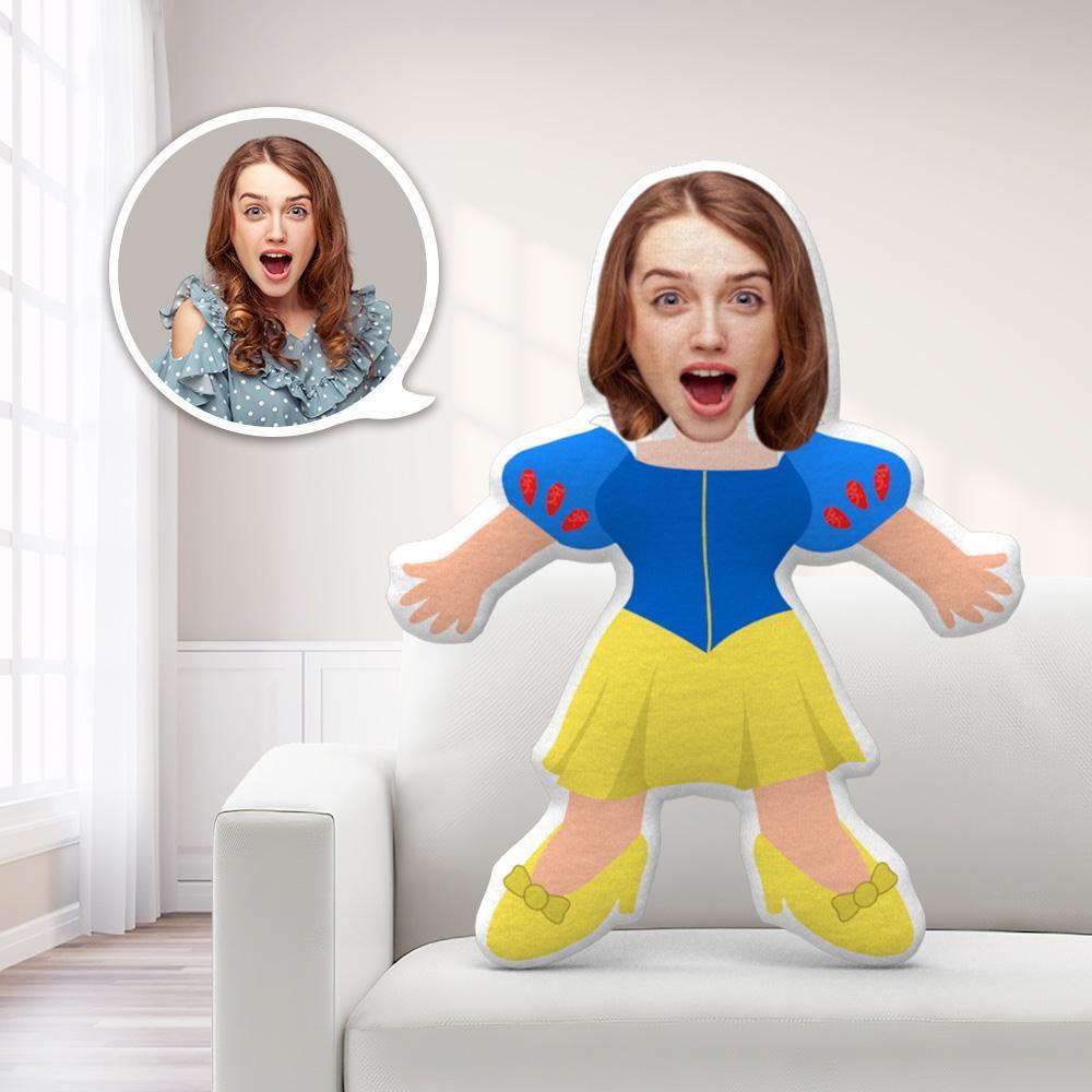 Custom Princess Face Pillow, Love Family, Little Happy Snow W. 593 - Pillow - GoDuckee