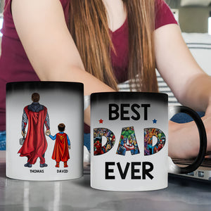 Best Dad Ever Personalized Father Magic Mug (Limited Edition) - Magic Mug - GoDuckee