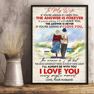 I Love You Every Single Moment Personalized Couple Canvas Print - Poster & Canvas - GoDuckee