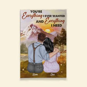 You're Everything I Ever Wanted, Personalized Poster, Gift For Couple - Poster & Canvas - GoDuckee