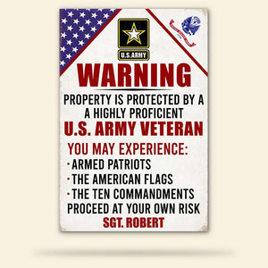 Military - 05NTQN081222 Printed Metal Sign - Metal Wall Art - GoDuckee