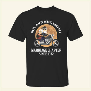 Biker Couple Marriage Chapter - Personalized Shirts - Shirts - GoDuckee