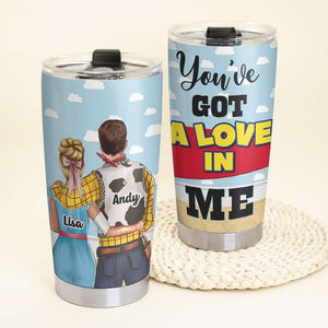 Personalized Couple Tumbler Cup - You've Got A Love In Me - Beast and Beauty - Tumbler Cup - GoDuckee