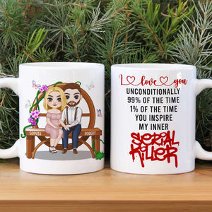 Couple Wedding Anniversary, Couple Happy Day White Mug - Coffee Mug - GoDuckee