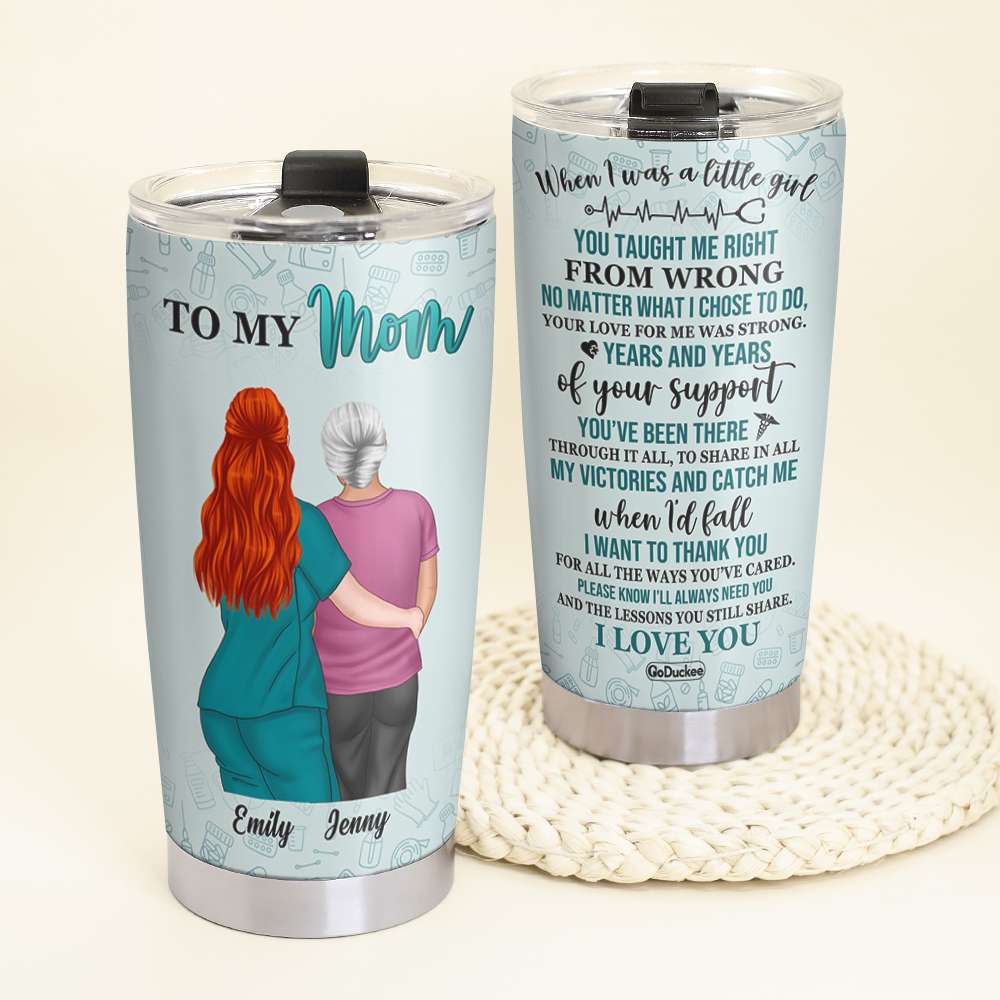 To My Mom/Dad - Personalized Tumbler Cup - Gift For Mom/Dad - Tumbler Cup - GoDuckee