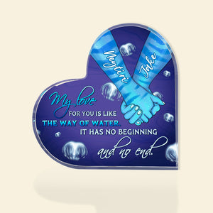 Hand In Hand 06NTHN231222 Heart Shaped Acrylic - Decorative Plaques - GoDuckee