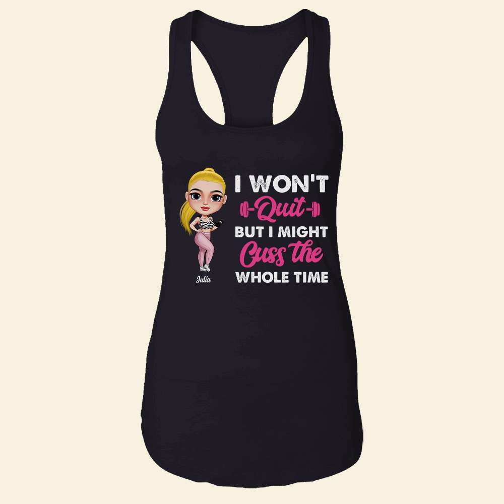 May The Booty Get Fatter And My Stomach Become Flatter, Personalized Shirt, Gift For Fitness Lovers - Shirts - GoDuckee