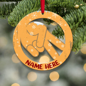 Ride Safe - Personalized Christmas Ornament - Gifts for Motorcycle Lover - Ornament - GoDuckee