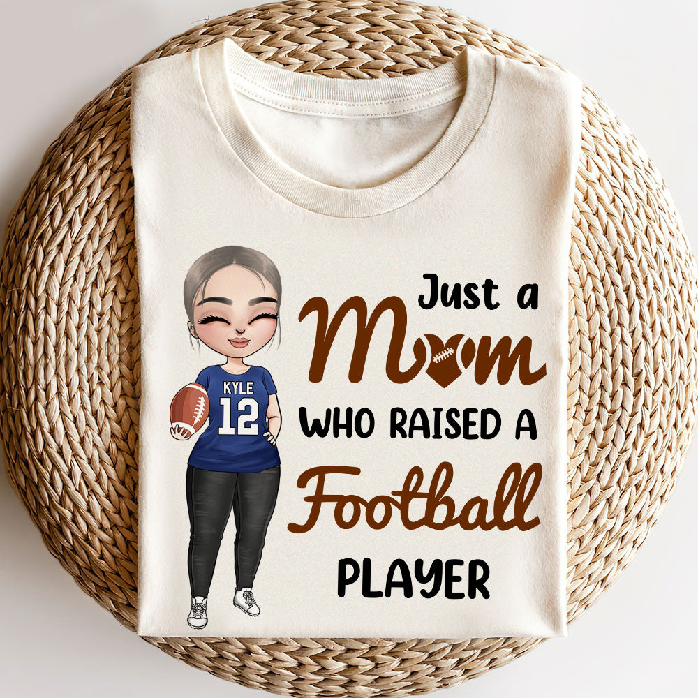 GoDuckee Football Mom, Personalized American Football Shirt, Gift for Football Lover, Mom Gift, Grandma Gift, Christmas Gift