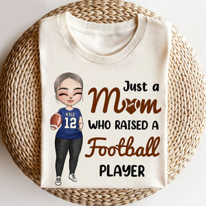 American Football Mom Just A Mom Who Raised A Football Player Personalized Shirts - Shirts - GoDuckee