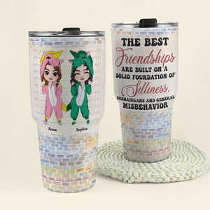 The Best Friendships, Unicorn Besties Tumbler Cup - Drinkware - GoDuckee