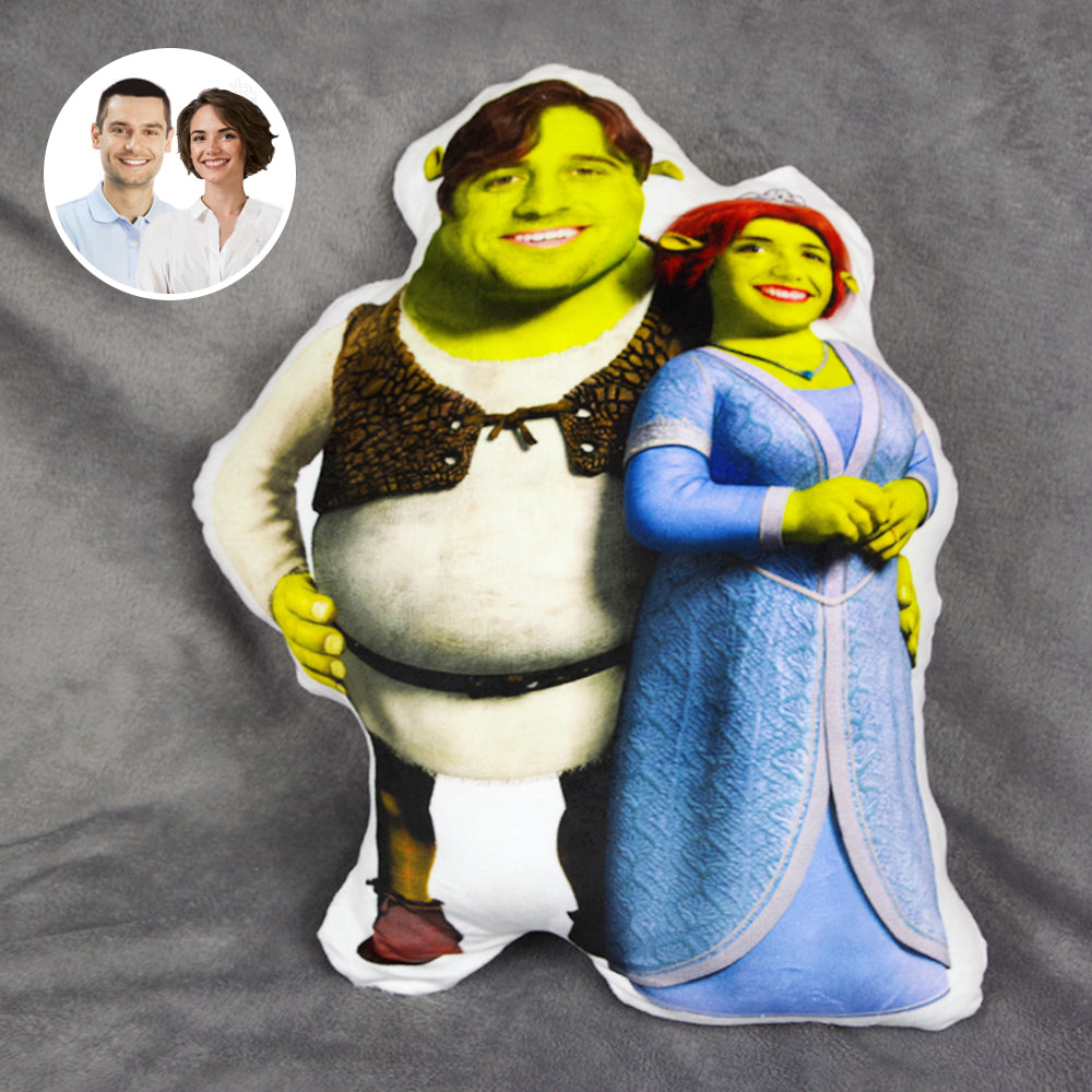 Custom Face Pillow, Love Family, Couple Goes Green - Pillow - GoDuckee