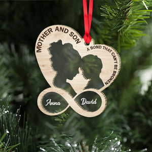 Family A Bond That Can't Be Broken 2 Layered Mix Ornament, Personalized Christmas Gift - Ornament - GoDuckee