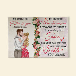 No Matter How Old We Grow, Couple Kissing Canvas Poster - Poster & Canvas - GoDuckee